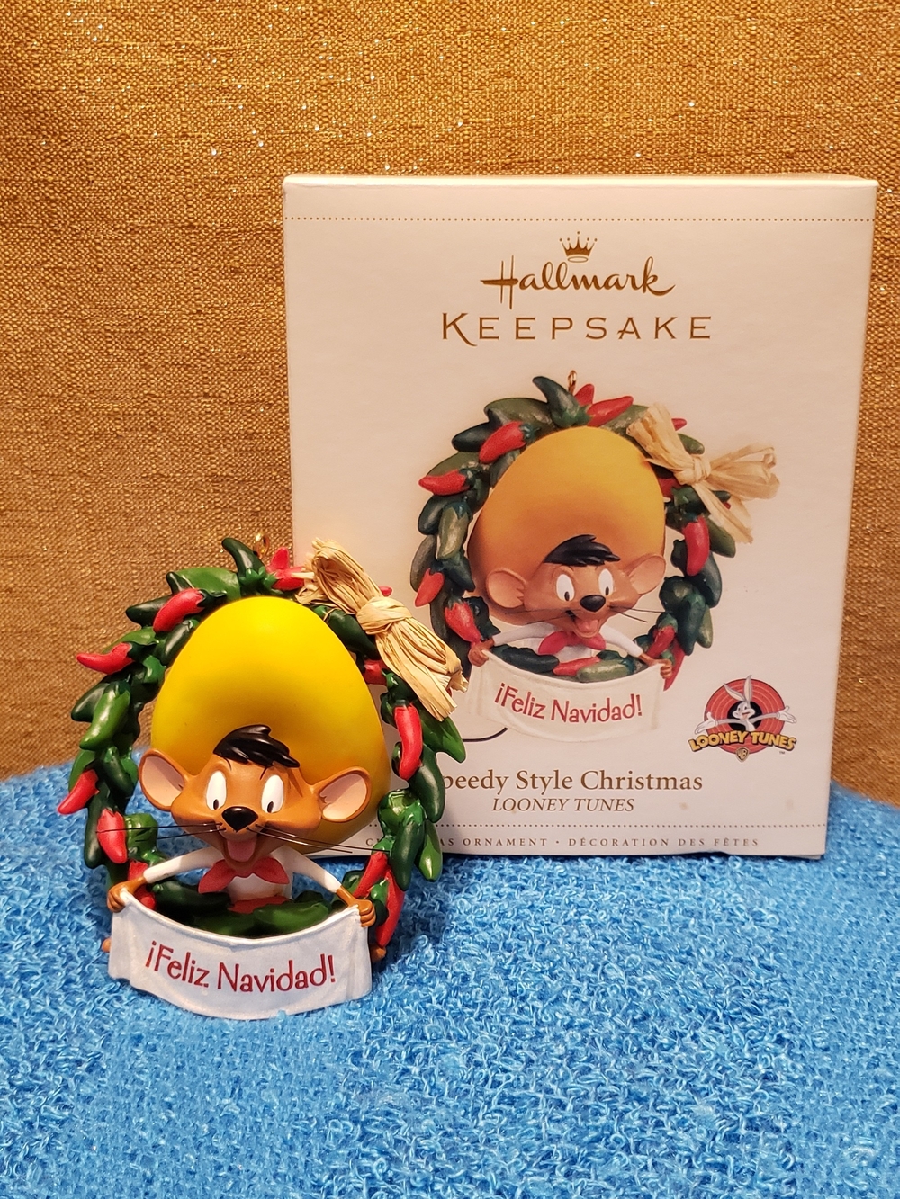 Warner Bros. Speedy Gonzales Christmas Ornament - Yellow, Green, Red